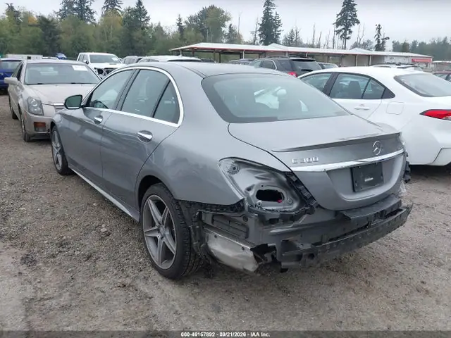 55SWF4KB4FU062881 — 2015 Mercedes-Benz C 300 Sport 4MATIC, фото 3 с аукциона IAAI 14.10.2026, Задняя часть