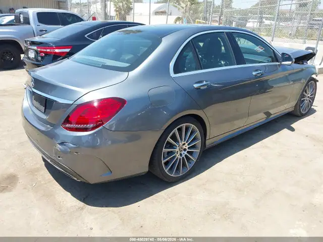55SWF8DB8KU298254 — 2019 Mercedes-Benz C 300, фото 4 с аукциона IAAI 30.09.2026, Передняя часть