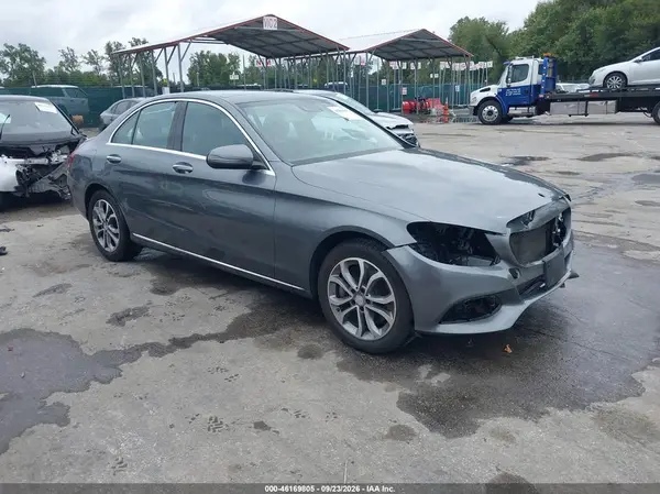 WDDWF4KB7HR262285 — 2017 Mercedes-Benz C-Klasse, Передняя часть (Front End), фото до ремонта