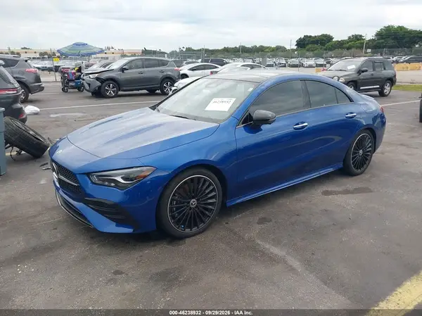 W1K5J4GB3SN556218 — 2025 Mercedes-Benz CLA-Klasse, фото 2 с аукциона IAAI, Подтопление