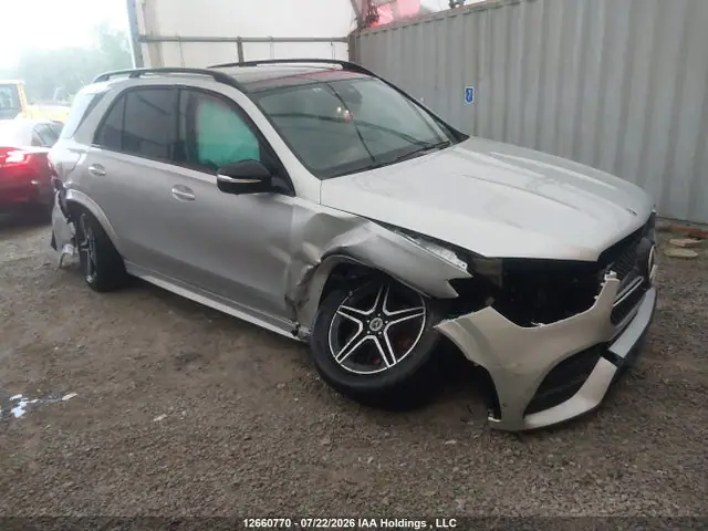 4JGFB5KB8MA373802 — 2021 Mercedes-Benz GLE 450 4MATIC, Правый бок (Right Side), фото до ремонта