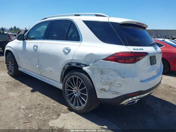 4JGFB5KB1TB633899 — 2026 Mercedes-Benz GLE, фото 3 с аукциона IAAI 14.10.2026, Задняя часть слева