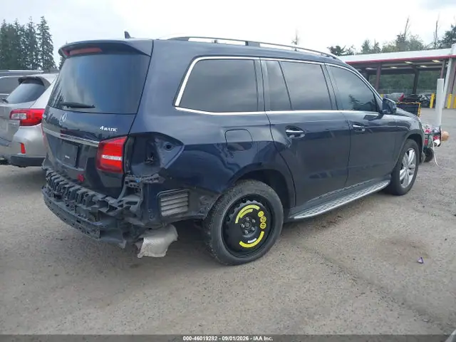 4JGDF6EE0HA801343 — 2017 Mercedes-Benz GLS 450 4MATIC, фото 4 с аукциона IAAI 30.09.2026, Задняя часть