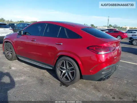 2022 Mercedes-Benz Amg Gle 53 Coupe 4Matic VIN 4JGFD6BB3NA668730 фото 3
