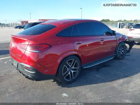 2022 Mercedes-Benz Amg Gle 53 Coupe 4Matic VIN 4JGFD6BB3NA668730 фото 4