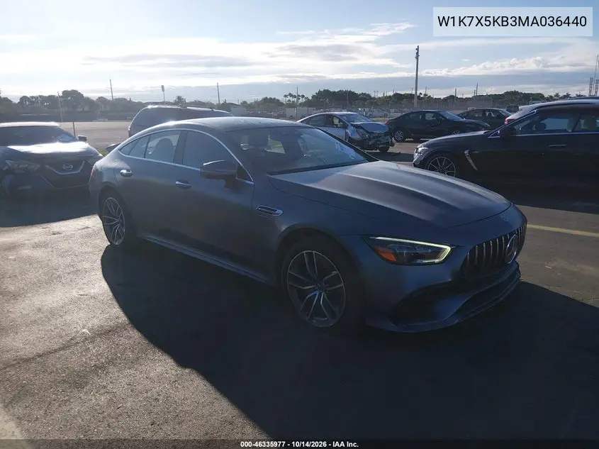 W1K7X5KB3MA036440 — 2021 Mercedes AMG GT, фото 2 с аукциона IAAI, Левый бок
