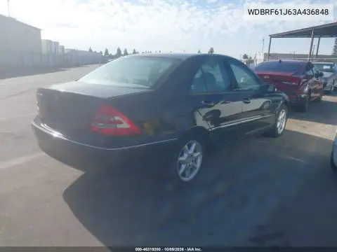 2003 Mercedes-Benz C 240 VIN WDBRF61J63A436848 фото 4