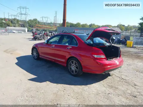 2008 Mercedes-Benz C 350 Sport VIN WDDGF56X78R034433 фото 3
