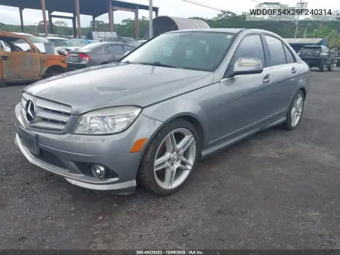 2009 Mercedes-Benz C 300 Sport VIN WDDGF54X29F240314 фото 2