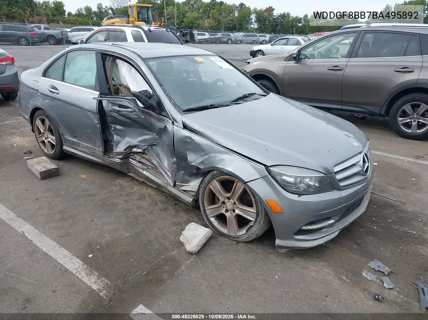 2011 Mercedes-Benz C 300 Luxury 4Matic/Sport 4Matic VIN WDDGF8BB7BA495892 фото 1