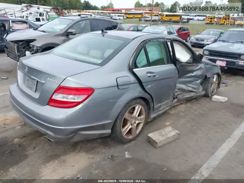 2011 Mercedes-Benz C 300 Luxury 4Matic/Sport 4Matic VIN WDDGF8BB7BA495892 фото 4