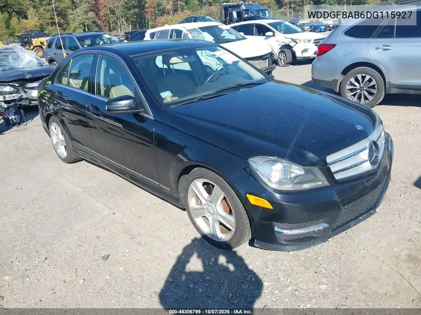 2013 Mercedes-Benz C 300 Sport 4Matic VIN WDDGF8AB6DG115927 фото 2