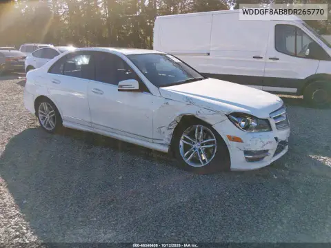 2013 Mercedes-Benz C 300 Sport 4Matic VIN WDDGF8AB8DR265770 фото 2