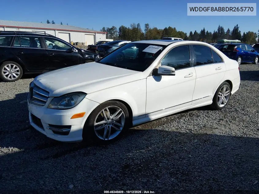 2013 Mercedes-Benz C 300 Sport 4Matic VIN WDDGF8AB8DR265770 фото 3