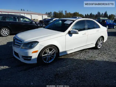 WDDGF8AB8DR265770 — 2013 Mercedes C-Klasse, Правая сторона, фото до ремонта
