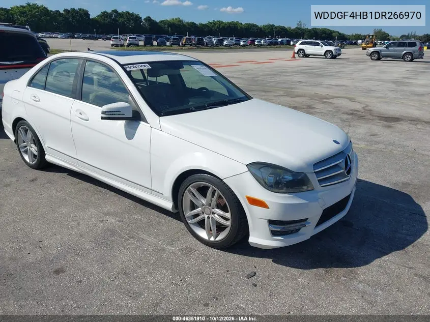 2013 Mercedes-Benz C 250 Sport VIN WDDGF4HB1DR266970 фото 1