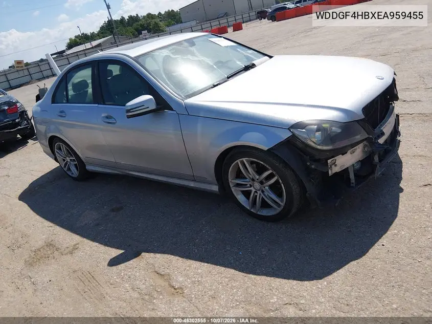 2014 Mercedes-Benz C 250 Sport VIN WDDGF4HBXEA959455 фото 2