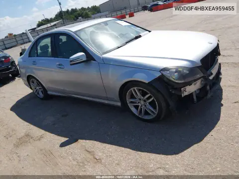 WDDGF4HBXEA959455 — 2014 Mercedes C-Klasse, Передняя часть, фото до ремонта