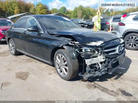 55SWF4KB0HU218322 — 2017 Mercedes C-Klasse, Естественный износ, фото до ремонта