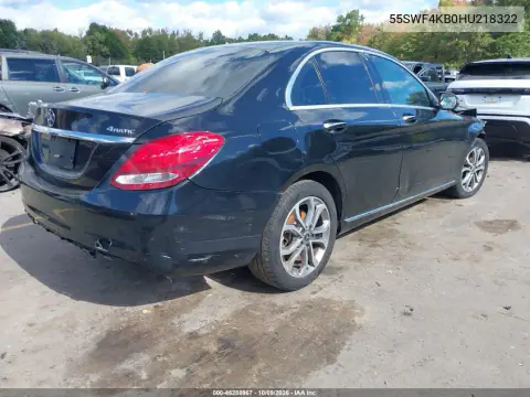 2017 Mercedes-Benz C 300 4Matic VIN 55SWF4KB0HU218322 фото 4