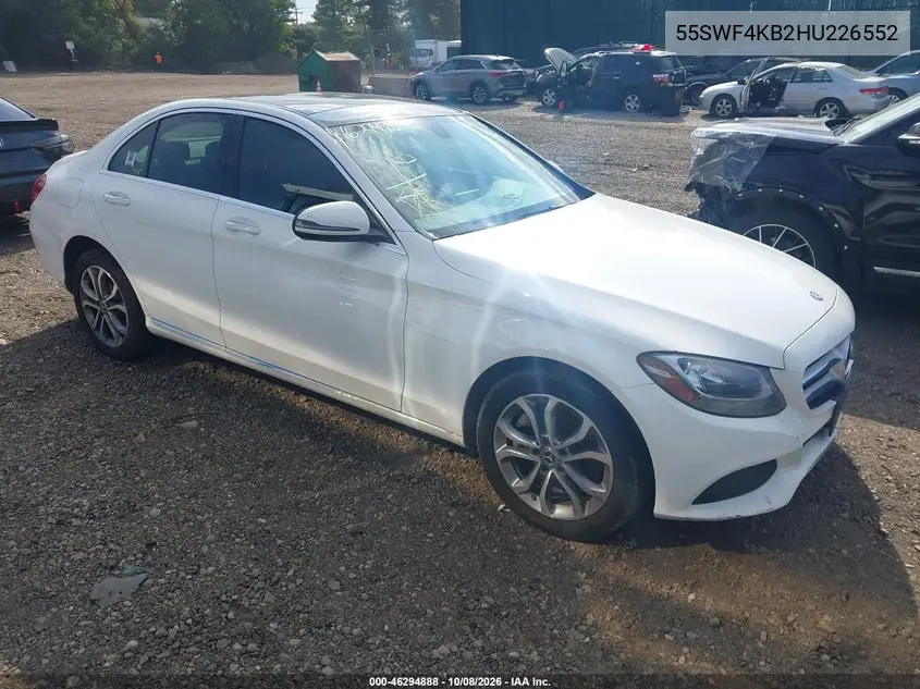 2017 Mercedes-Benz C 300 4Matic VIN 55SWF4KB2HU226552 фото 1