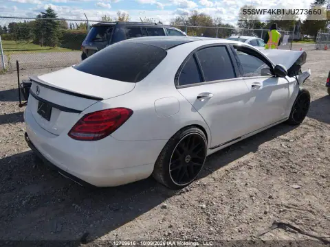 2018 Mercedes-Benz C 300 4Matic VIN 55SWF4KB1JU273660 фото 4