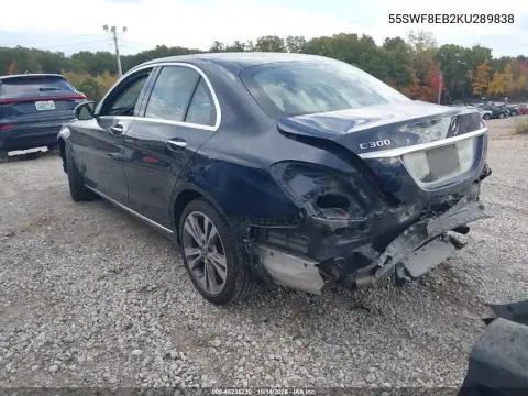 55SWF8EB2KU289838 — 2019 Mercedes C-Klasse, фото 4 с аукциона IAAI, Задняя часть
