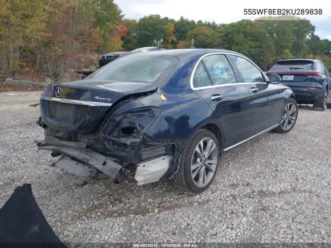 55SWF8EB2KU289838 — 2019 Mercedes C-Klasse, фото 5 с аукциона IAAI, Задняя часть