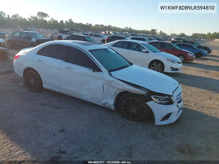 2020 Mercedes-Benz C 300 VIN W1KWF8DB9LR594810 фото 1