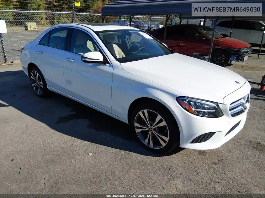 2021 Mercedes-Benz C 300 4Matic VIN W1KWF8EB7MR649030 фото 2