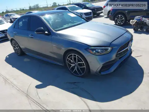 W1KAF4GB3PR105239 — 2023 Mercedes C-Klasse, Сзади, фото до ремонта