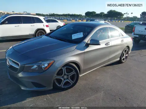 2014 Mercedes-Benz Cla 250 VIN WDDSJ4EB7EN136021 фото 3