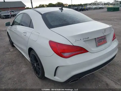 2016 Mercedes-Benz Cla 250 4Matic VIN WDDSJ4GB3GN386615 фото 3