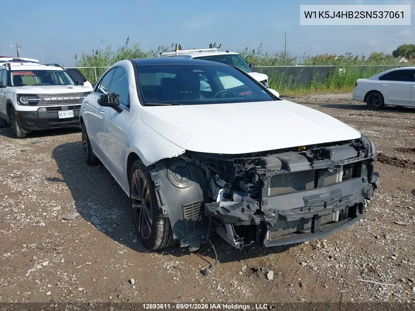 2025 Mercedes-Benz Cla 250 4Matic VIN W1K5J4HB2SN537061 фото 2