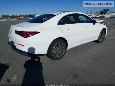 W1K5J4GB6TN593104 — 2026 Mercedes CLA-Klasse, фото 4 с аукциона IAAI, Не указано