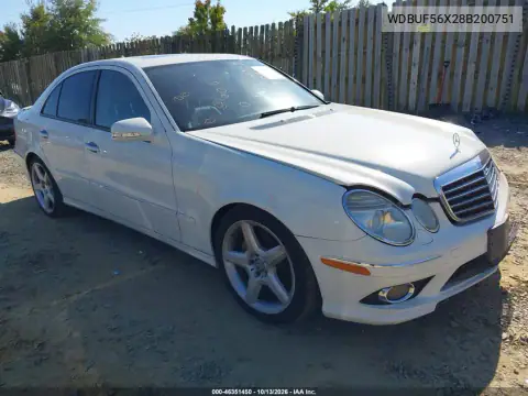 WDBUF56X28B200751 — 2008 Mercedes E-Klasse, Повреждения со всех сторон, фото до ремонта
