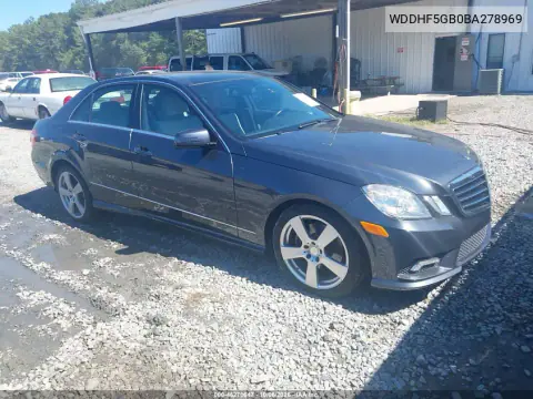 WDDHF5GB0BA278969 — 2011 Mercedes E-Klasse, Естественный износ, фото до ремонта