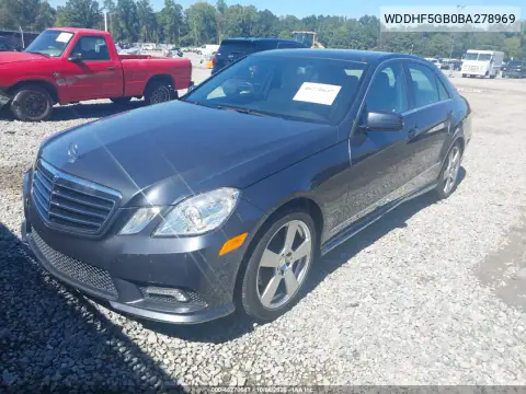 2011 Mercedes-Benz E 350 VIN WDDHF5GB0BA278969 фото 2
