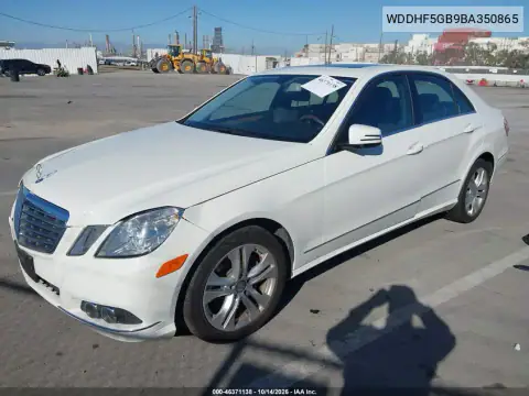 WDDHF5GB9BA350865 — 2011 Mercedes E-Klasse, фото 2 с аукциона IAAI, Передняя часть