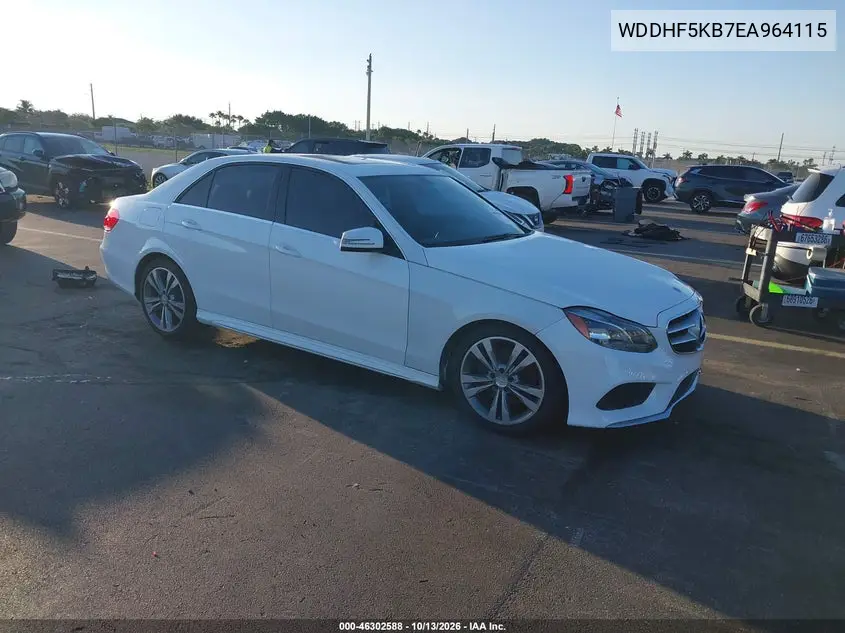 2014 Mercedes-Benz E 350 VIN WDDHF5KB7EA964115 фото 1