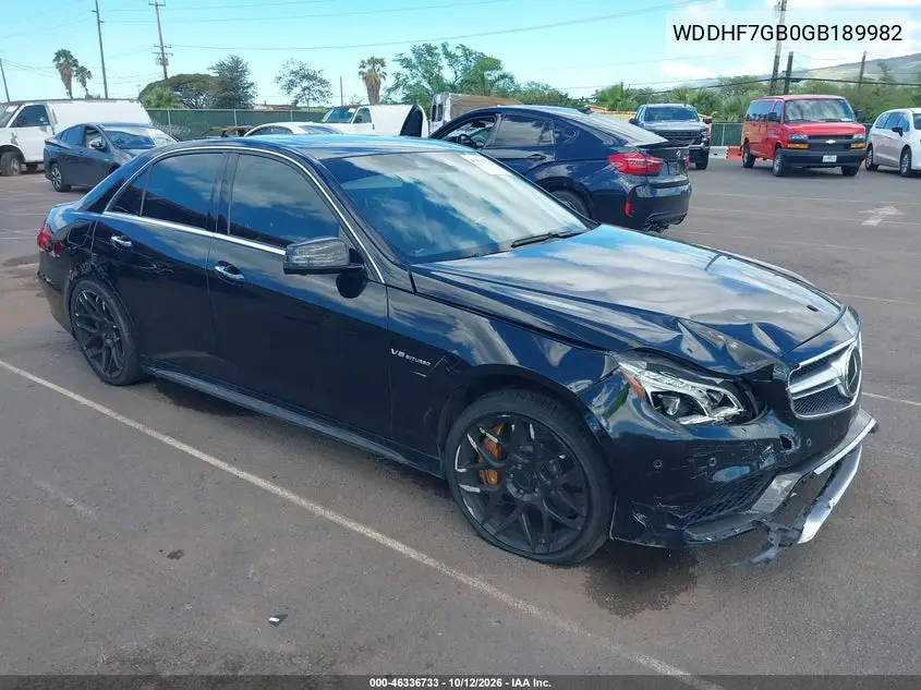 2016 Mercedes-Benz Amg E 63 S 4Matic VIN WDDHF7GB0GB189982 фото 1