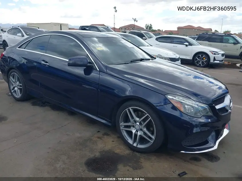 2017 Mercedes-Benz E 400 VIN WDDKJ6FB2HF360595 фото 2