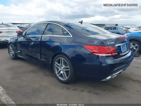 2017 Mercedes-Benz E 400 VIN WDDKJ6FB2HF360595 фото 4