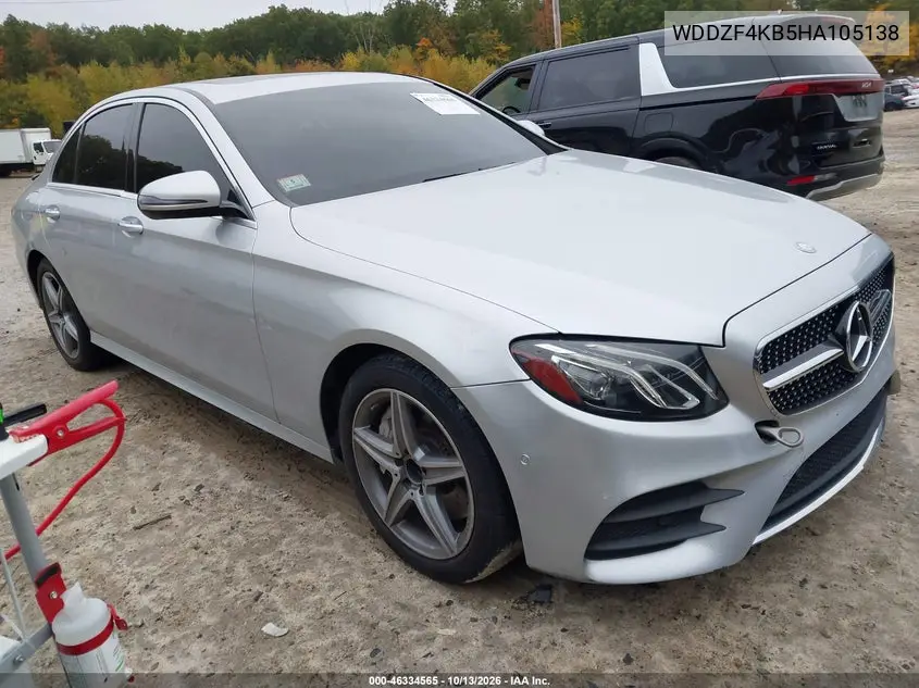WDDZF4KB5HA105138 Mercedes E-Klasse 2017 — повреждение Пресная вода, фото до ремонта