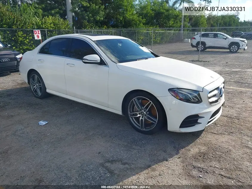 WDDZF4JB7JA330331 Mercedes E-Klasse 2018 — повреждение Соленая вода, фото до ремонта