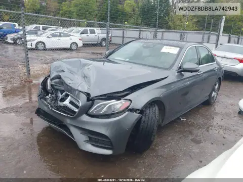WDDZF8DB8LA742943 — 2020 Mercedes E-Klasse, фото 2 с аукциона IAAI, Передняя часть