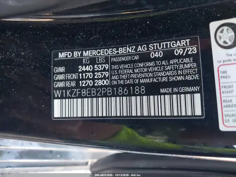 2023 Mercedes-Benz E 350 4Matic VIN W1KZF8EB2PB186188 фото 10