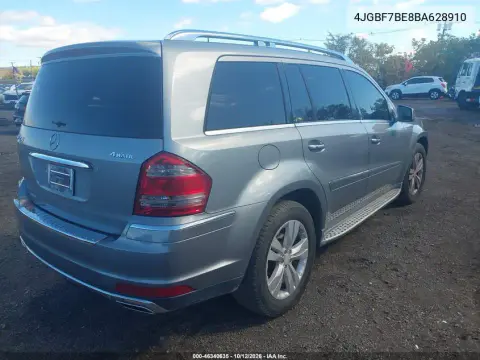 2011 Mercedes-Benz Gl 450 4Matic VIN 4JGBF7BE8BA628910 фото 5