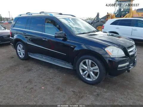 4JGBF2FE1CA800337 — 2012 Mercedes GL-Klasse, Естественный износ, фото до ремонта