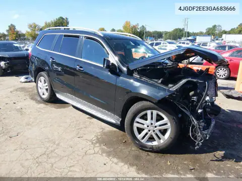 4JGDF2EE3GA683666 — 2016 Mercedes GL-Klasse, Повреждение двигателя, фото до ремонта